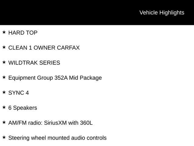 2022 Ford Bronco Wildtrak