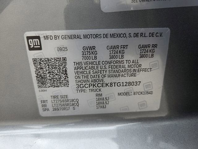 2026 Chevrolet Silverado 1500 Custom Trail Boss