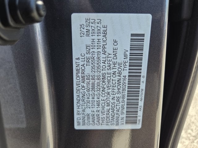 2026 Honda Odyssey Touring