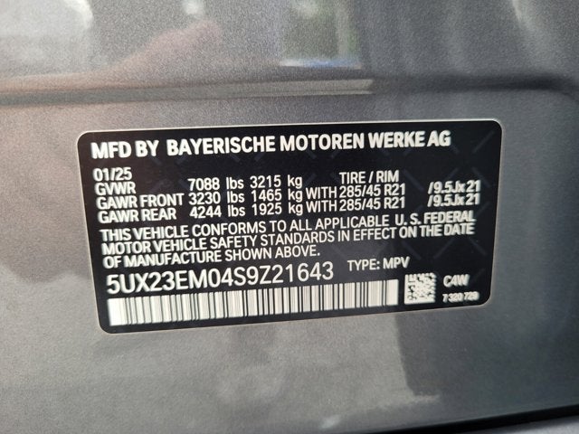 2025 BMW X7 xDrive40i