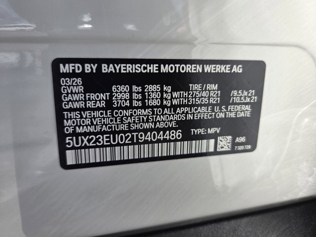 2026 BMW X5 xDrive40i