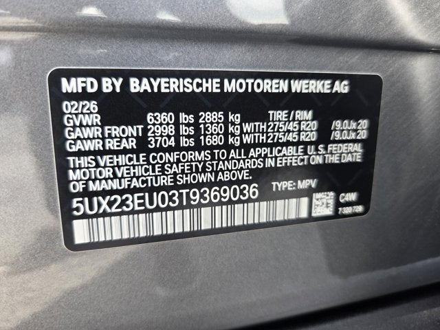 2026 BMW X5 xDrive40i