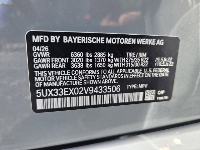 2027 BMW X6 xDrive40i