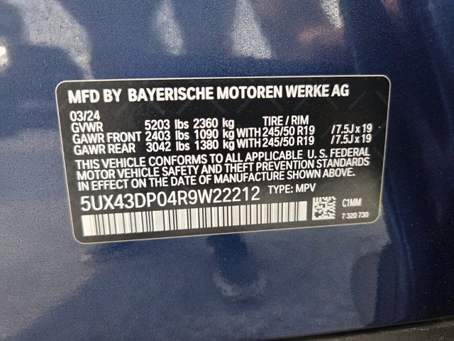 2024 BMW X3 sDrive30i