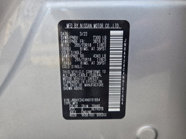 2022 Nissan Armada SV