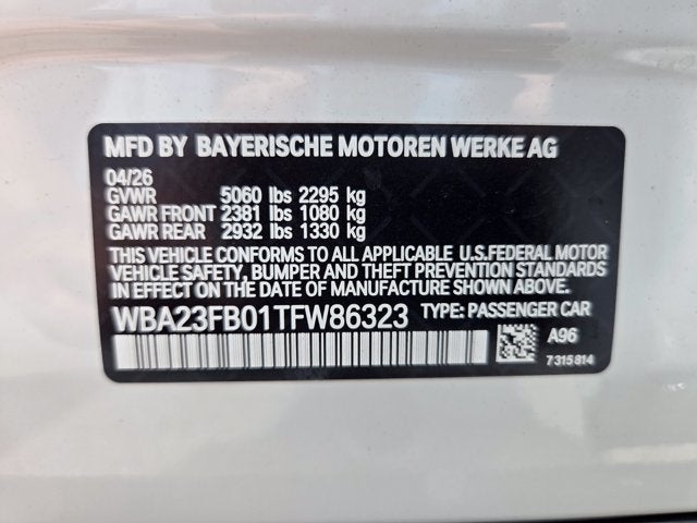 2026 BMW 430i 430i