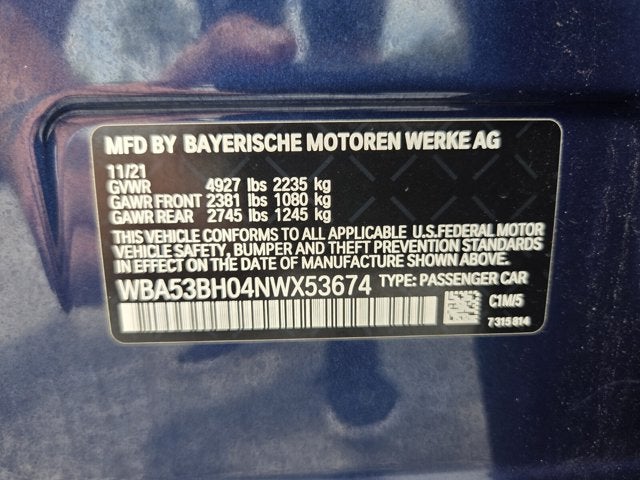 2022 BMW 530i 530i