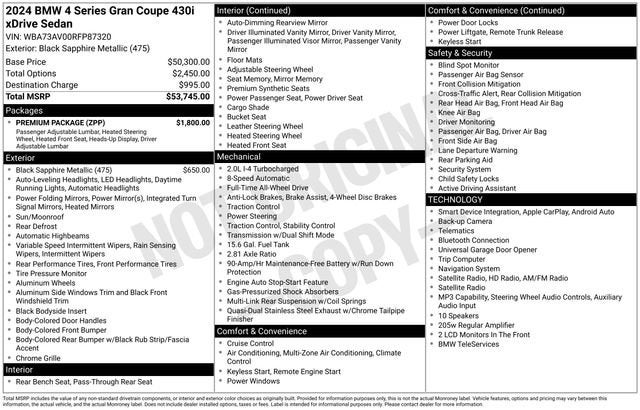 2024 BMW 4 Series 430i xDrive