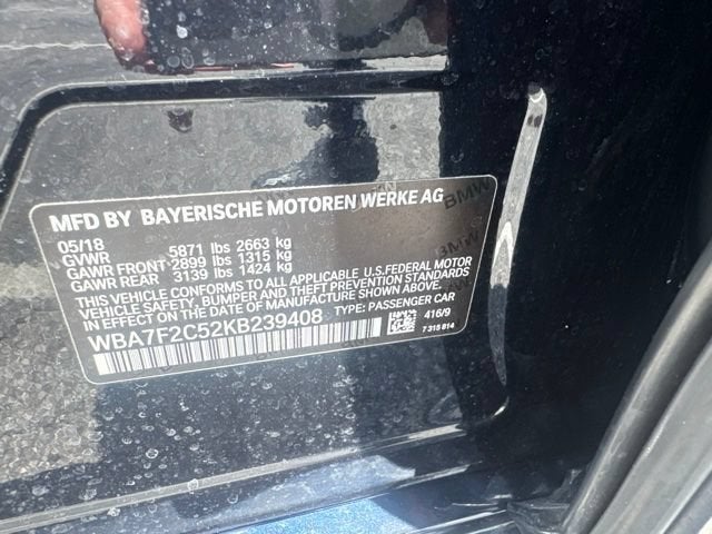2019 BMW 7 Series 750i xDrive
