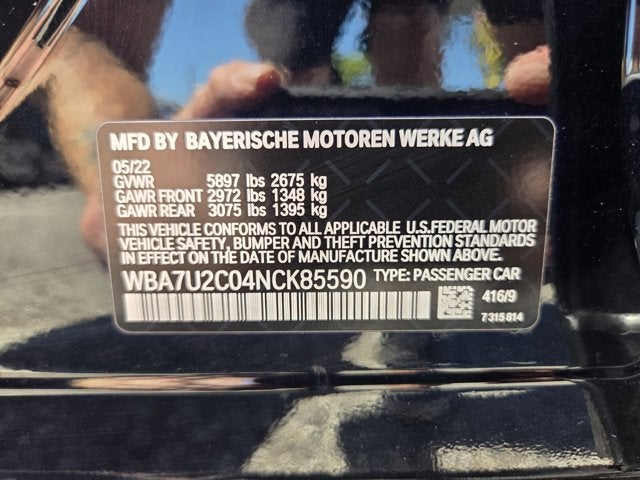 2022 BMW 7 Series 750i xDrive