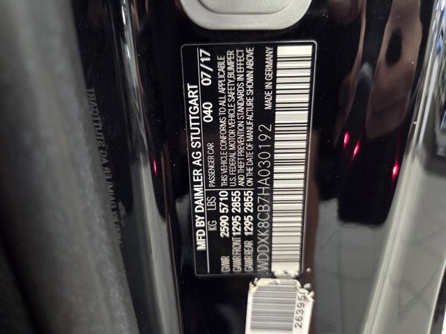 2017 Mercedes-Benz S-Class S 550