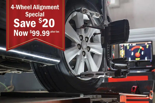 $99.99 4-Wheel Alignment Special